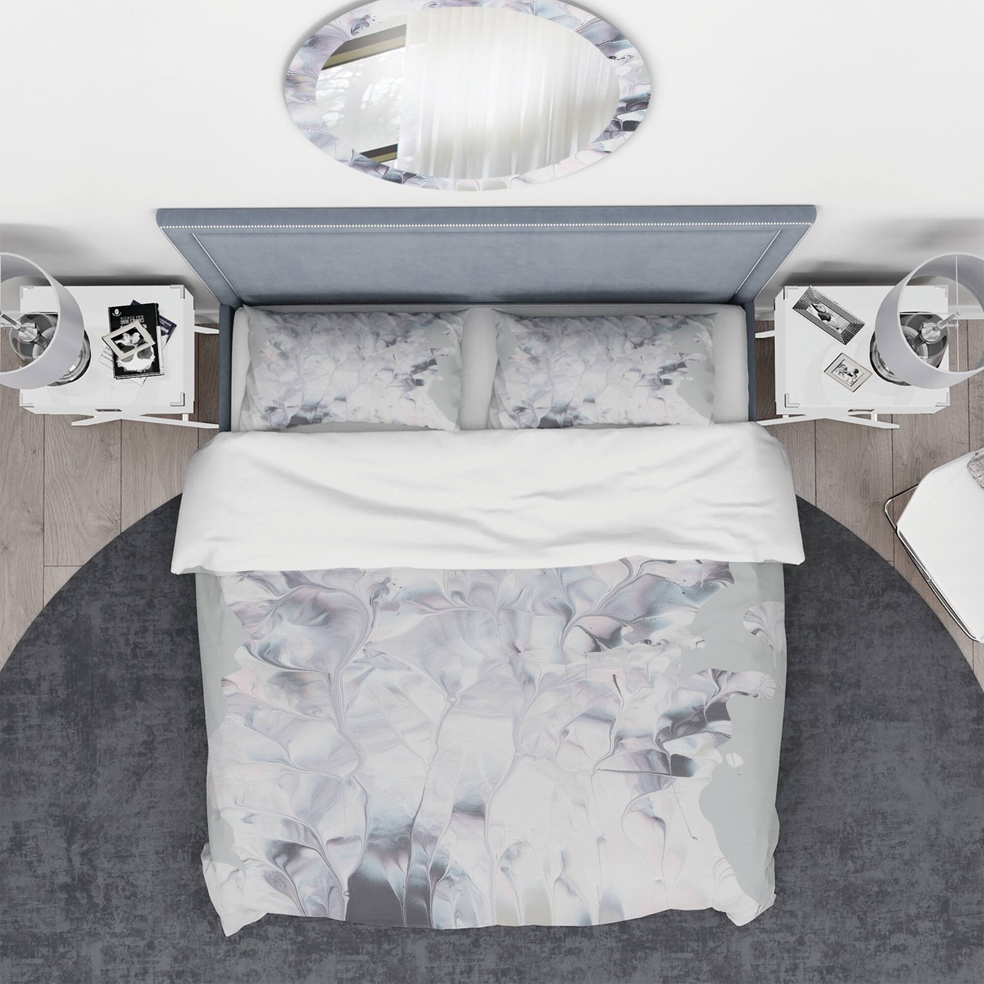 Designart 'Light and Shadow II' Geometric Bedding Set